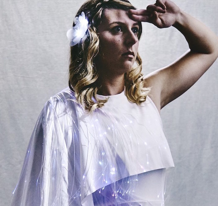 DIY light-up LED flower tutorial for wearable tech accessories