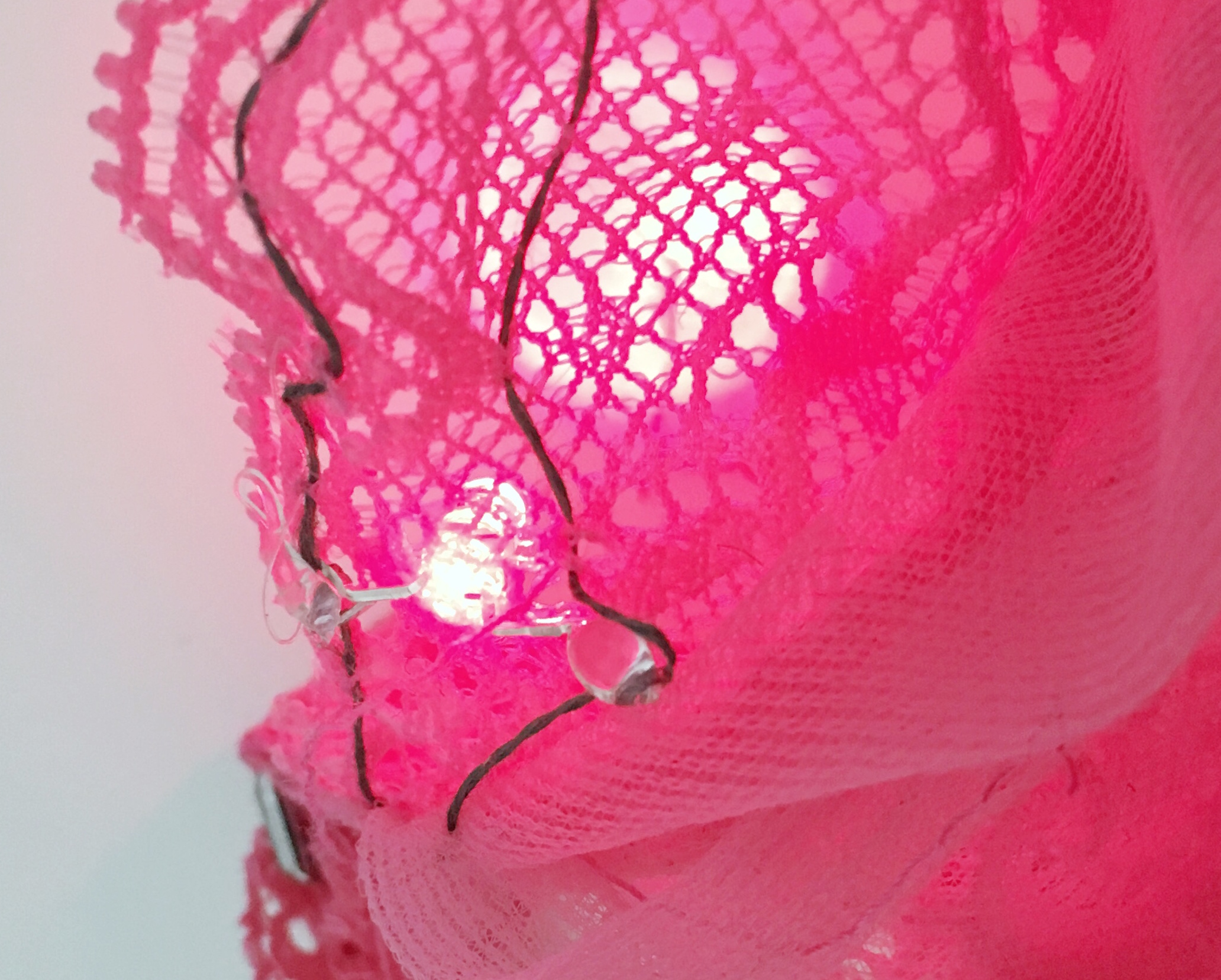 Making LEDs sewable with conductive thread for wearable fashion projects