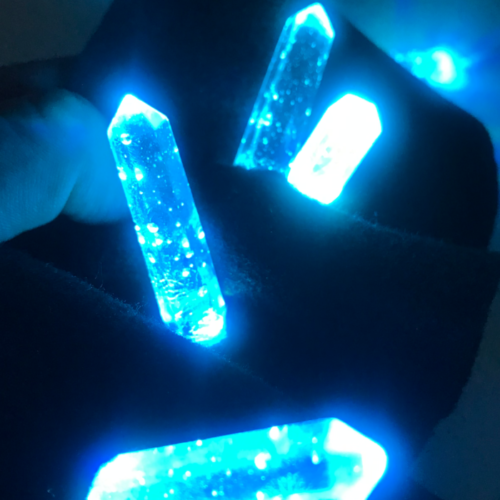 DIY Resin LED Glowing Crystal for Wearable Tech
