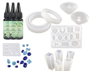 UV resin kit supplies for making LED crystal wearable accessories