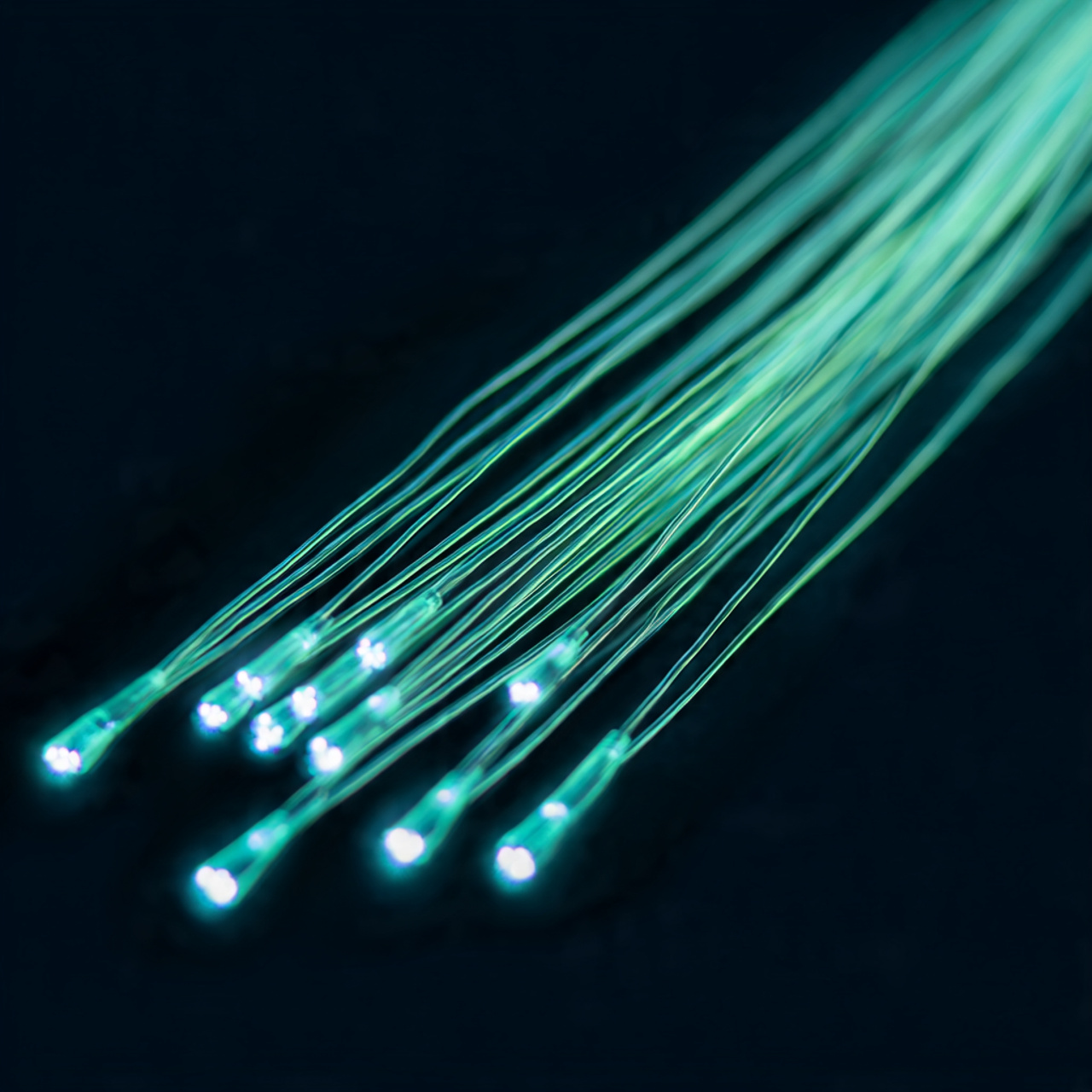 Side-glow fiber optic strands for wearable tech