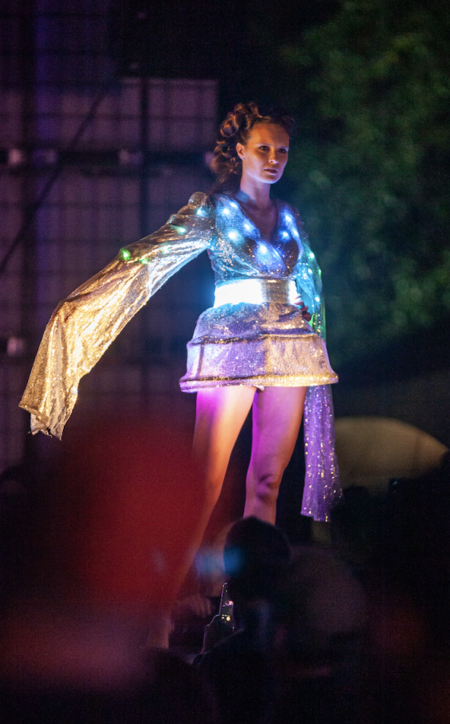 DIY LED light-up outfit by Chelsea — custom light-up fashion created with starter kit