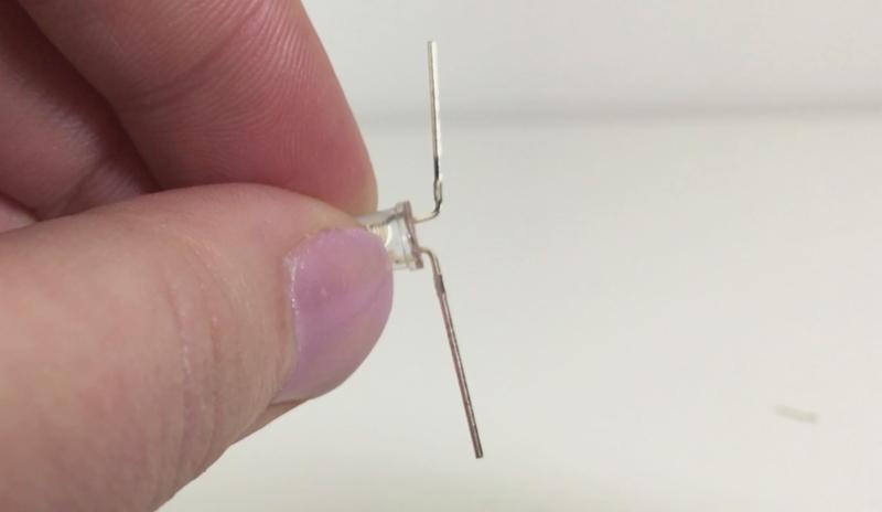 Making wearable tech with sewable LEDs using the no-solder spiral technique