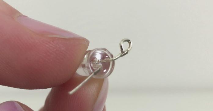 Creating small loops on LED posts for sewing into wearable garments