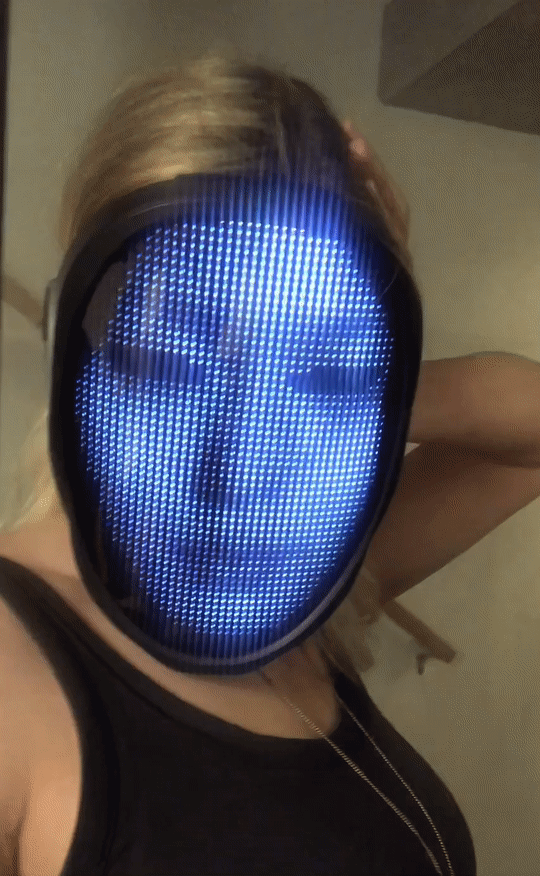 Full face changing LED mask