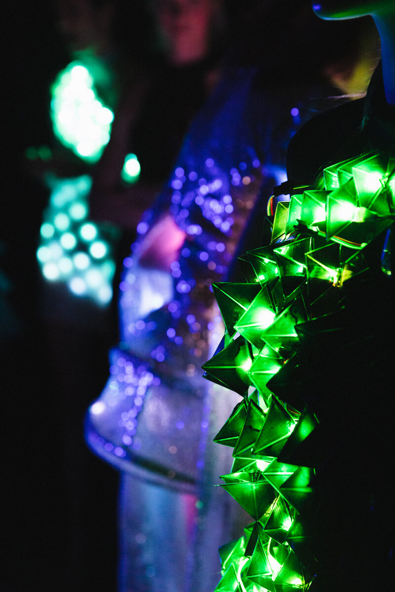 Multiple LED costume builds at MakeFashion