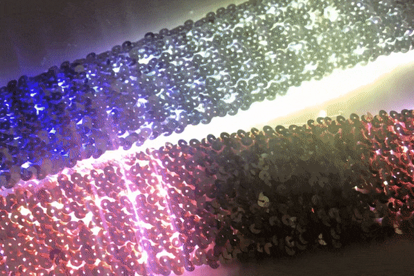 Stardust sequin belt glowing